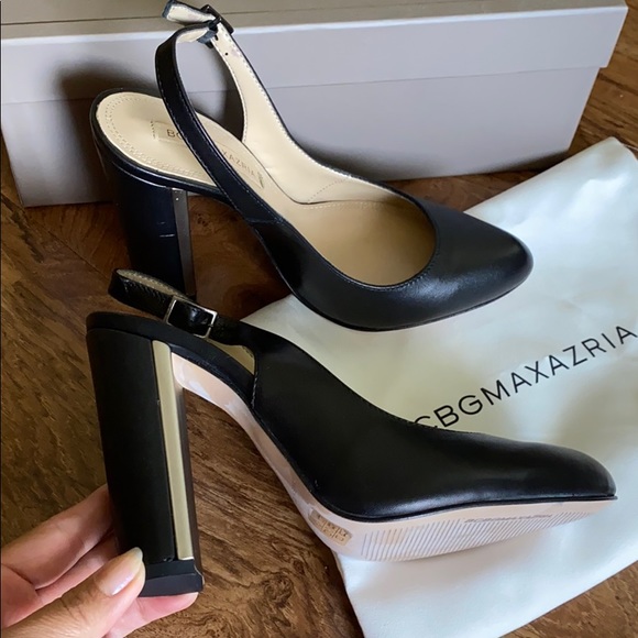 Black heels BCBG sling back shoes (new) - Picture 3 of 8